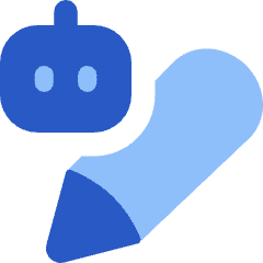 Ai Edit Robot Icon from Flex Flat Set