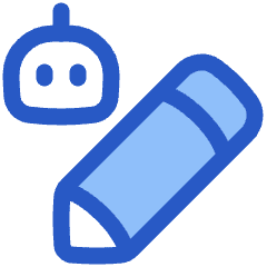 Ai Edit Robot Icon from Plump Duo Set