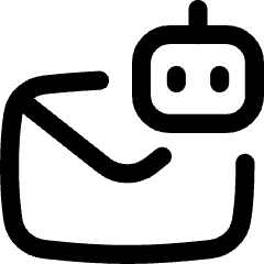 Ai Email Generator Robot Icon from Flex Line Set