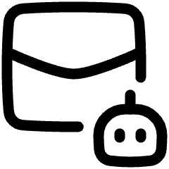 Ai Email Generator Robot Icon from Plump Line Set
