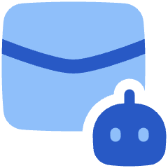 Ai Email Generator Robot Icon from Plump Flat Set