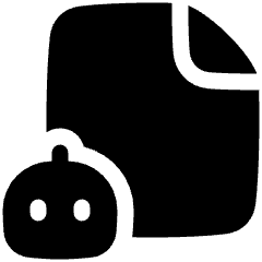 Ai File Robot Icon from Plump Solid Set
