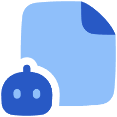 Ai File Robot Icon from Plump Flat Set