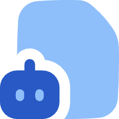 Ai File Robot Icon from Flex Flat Set