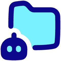 Ai Folder Robot Icon from Plump Pop Set