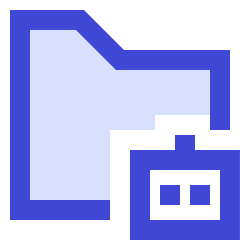 Ai Folder Robot Icon from Sharp Duo Set