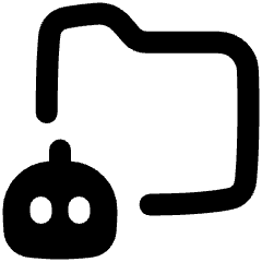 Ai Folder Robot Icon from Plump Remix Set