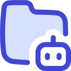 Ai Folder Robot Icon from Flex Duo Set