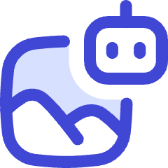 Ai Generate Landscape Image Robot Icon from Flex Duo Set