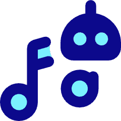 Ai Generate Music Robot Icon from Core Pop Set