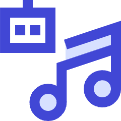 Ai Generate Music Robot Icon from Sharp Duo Set