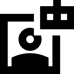 Ai Generate Portrait Image Robot Icon from Sharp Remix Set