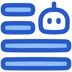 Ai Generate Text Robot Icon from Plump Duo Set