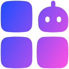 Ai Generate Variation Robot Icon from Plump Gradient Set