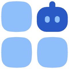 Ai Generate Variation Robot Icon from Flex Flat Set