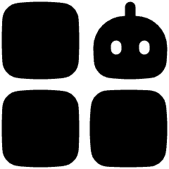 Ai Generate Variation Robot Icon from Plump Solid Set