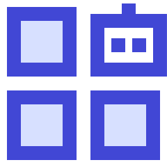 Ai Generate Variation Robot Icon from Sharp Duo Set