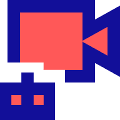 Ai Generate Video Camera Robot Icon from Sharp Pop Set
