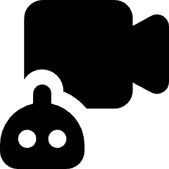 Ai Generate Video Camera Robot Icon from Core Solid Set