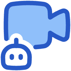 Ai Generate Video Camera Robot Icon from Plump Duo Set