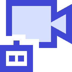 Ai Generate Video Camera Robot Icon from Sharp Duo Set