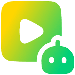 Ai Generate Video Robot Icon from Plump Gradient Set