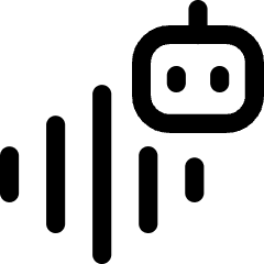 Ai Generate Voice Robot 1 Icon from Flex Line Set