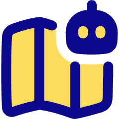 Ai Map Generating Robot Icon from Plump Pop Set