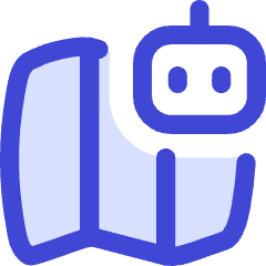 Ai Map Generating Robot Icon from Flex Duo Set