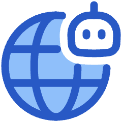 Ai Network Robot Icon from Plump Duo Set