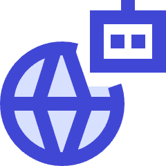 Ai Network Robot Icon from Sharp Duo Set
