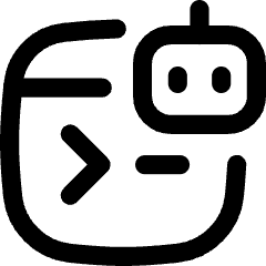 Ai Prompt Robot Icon from Flex Line Set