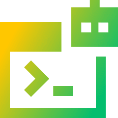 Ai Prompt Robot Icon from Sharp Gradient Set