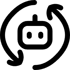 Ai Redo Robot Icon from Flex Line Set