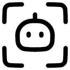 Ai Scanner Robot Icon from Plump Line Set