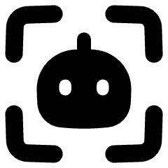 Ai Scanner Robot Icon from Plump Solid Set