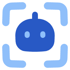 Ai Scanner Robot Icon from Plump Flat Set
