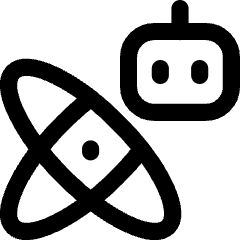 Ai Science Robot Icon from Flex Line Set