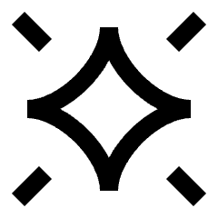 Ai Spark Starlight Icon from Sharp Line Set