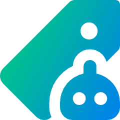 Ai Tagging Robot Icon from Core Gradient Set