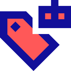 Ai Tagging Robot Icon from Sharp Pop Set
