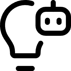 Ai Technology Robot Icon from Flex Line Set