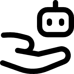Ai Tools Robot Icon from Flex Line Set