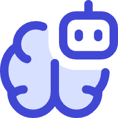 Artificial Intelligence Robot Icon from Flex Duo Set