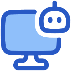 Computer Ai Robot Icon from Plump Duo Set