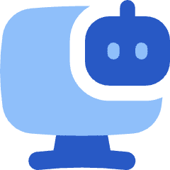 Computer Ai Robot Icon from Flex Flat Set