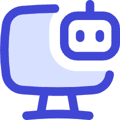 Computer Ai Robot Icon from Flex Duo Set