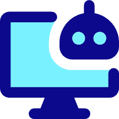 Computer Ai Robot Icon from Core Pop Set