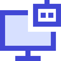 Computer Ai Robot Icon from Sharp Duo Set