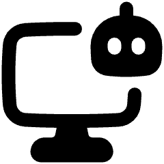 Computer Ai Robot Icon from Plump Remix Set